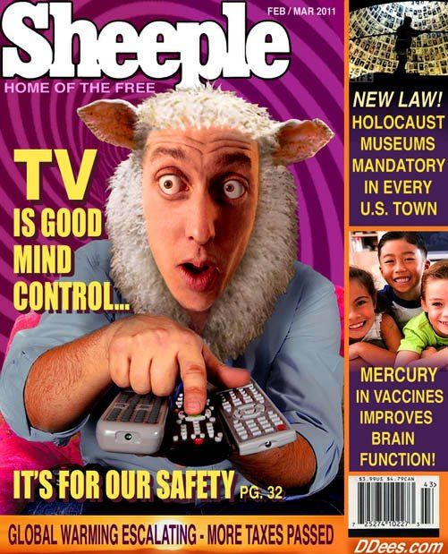 sheeple magazine tv mind control http://www ...